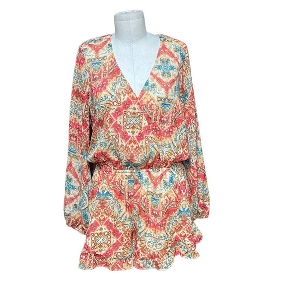 Show‎ Me Your Mumu Rocky Romper Santiago Sandstone Size Large - Picture 2 of 9